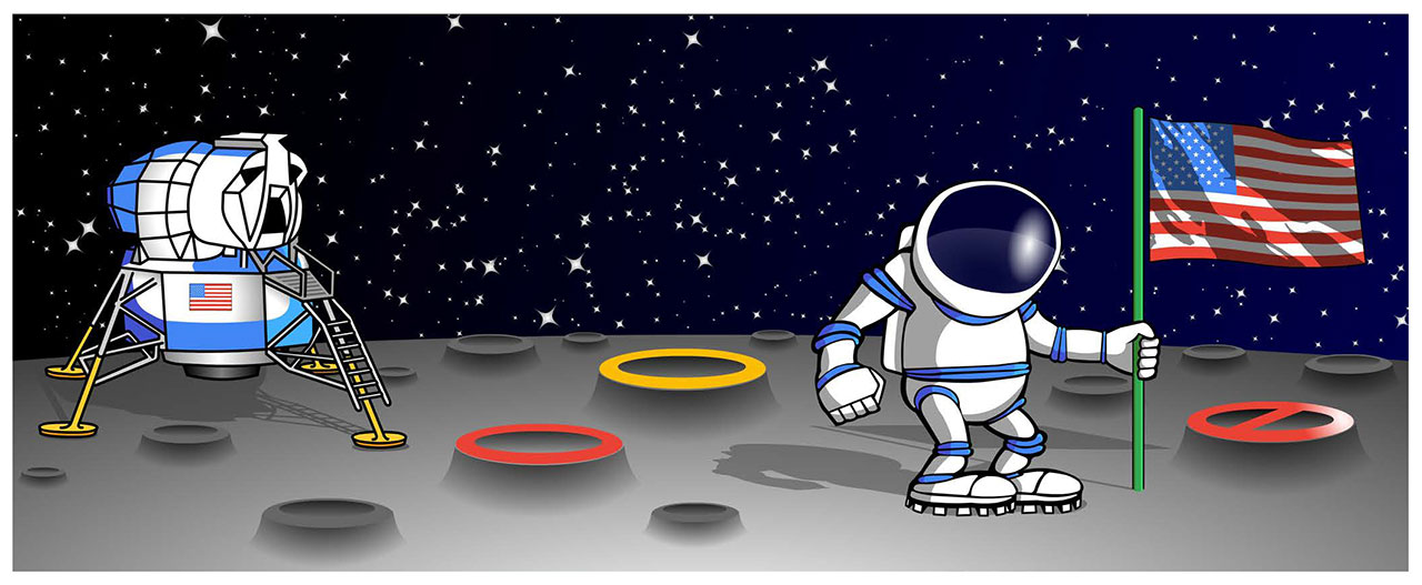 Google Doodle Moon Walk